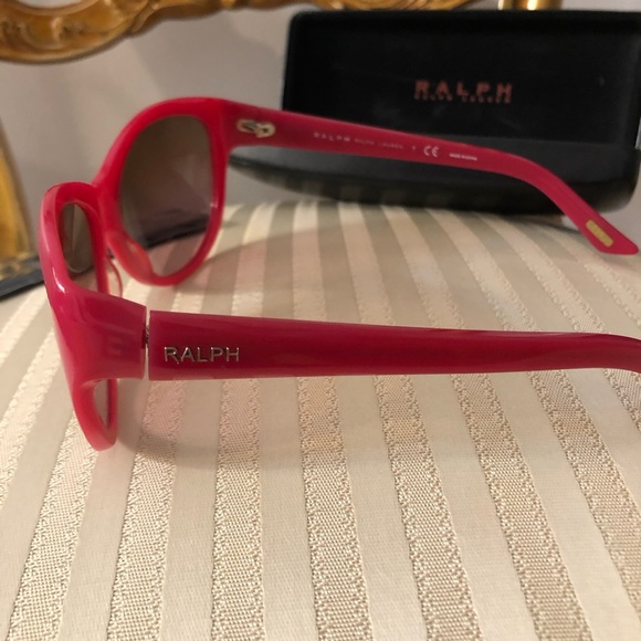 **SOLD**Authentic Ralph Laurent fuchsia cat eye - Picture 2 of 4
